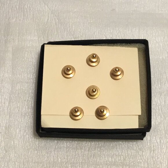 VINTAGE DISNEY EXCLUSIVE MICKEY MOUSE GOLD TONE 6-PIECE SCATTER PIN SET W/ BOX - Picture 5 of 5